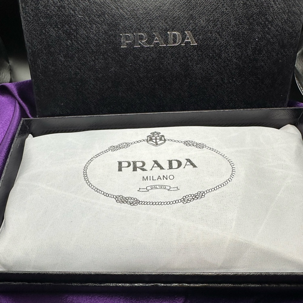 Prada Milano Zip Around Wallet